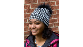 Cotton beanie for 3 years up adult,  01121pieddepoule_pn