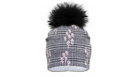 Cotton beanie for 3 years up adult,  01321carreaux_pn