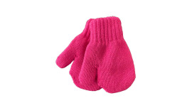 Mitaines tricotés pour enfant 0-24 mois, Mono_fuschia