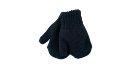 Mitaines tricotés pour enfant 0-24 mois, Mono_noir