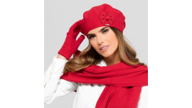 Viscose beret of classic fit for women, Salamanka