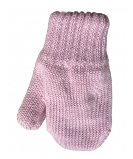 Mitaines tricotés pour enfant 0-24 mois, Mono_rose