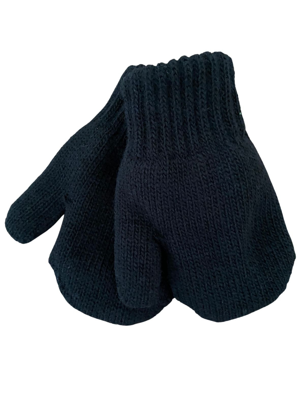 Mitaines tricotés pour enfant 3-5 ans, Basic35_noir