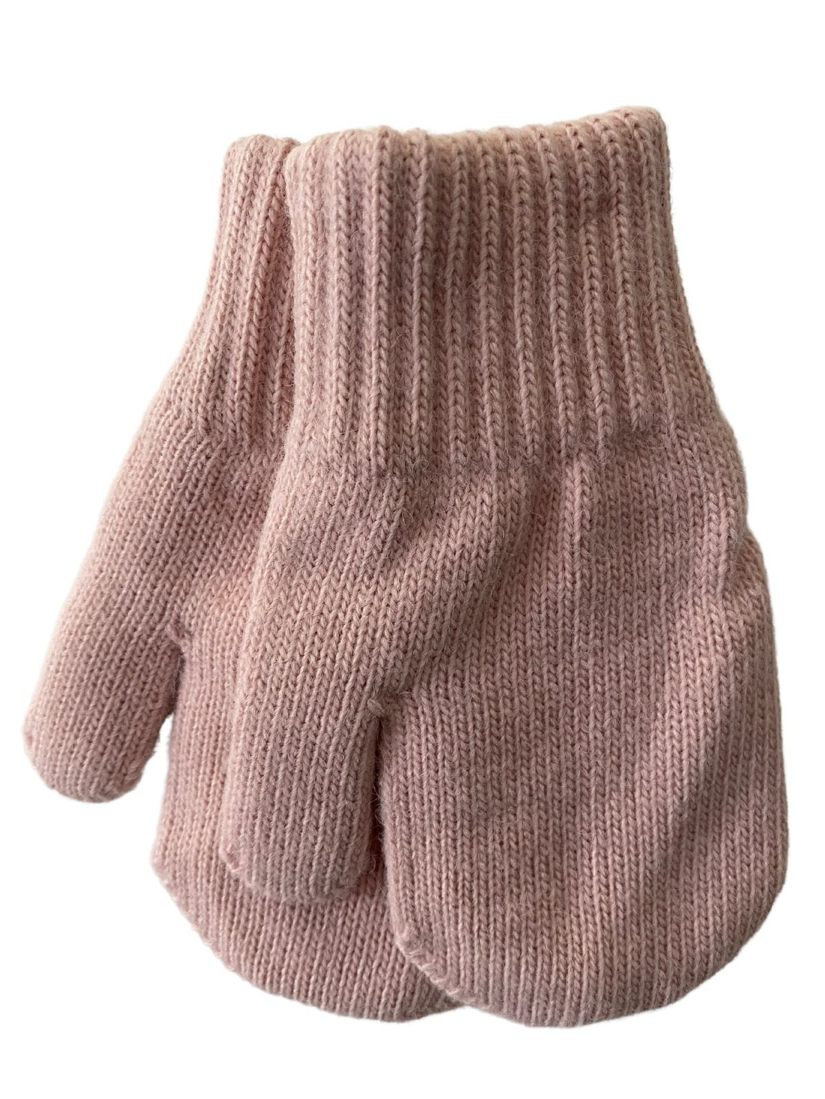 Mitaines tricotés pour enfant 3-5 ans, Basic35_rose