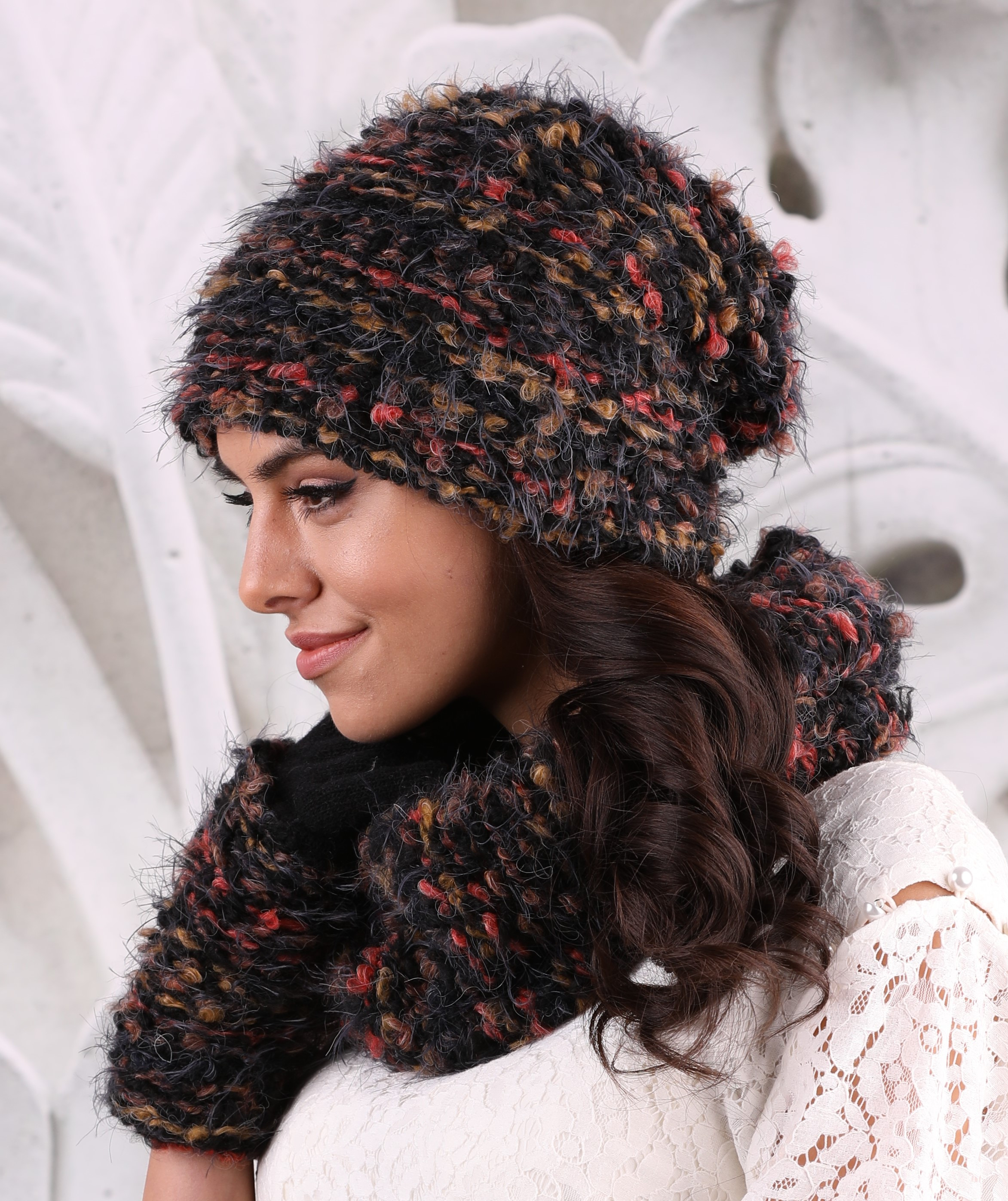 CARINI, chapeau d'hiver doublé en polar pour femme