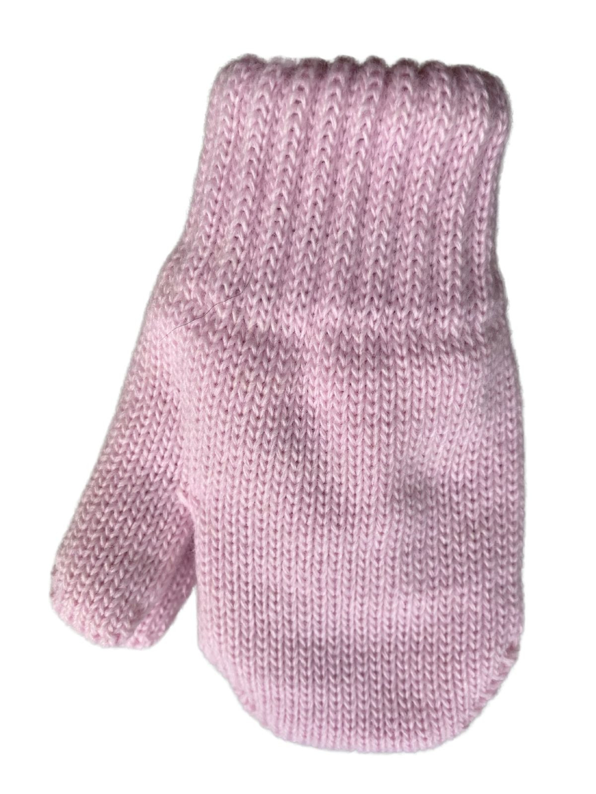 Mitaines tricotés pour enfant 0-24 mois, Mono_rose