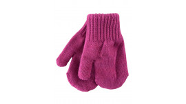 Mitaines tricotés pour enfant 3-5 ans, Basic35_fuschia