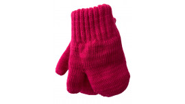 Mitaines tricotés pour enfant 2-3 ans, Basic_fuschia