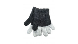 Gants tricotés pour enfant 5-8 ans, Lidia58_gris