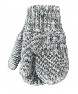 Mitaines tricotés pour enfant 2-3 ans, Basic_gris
