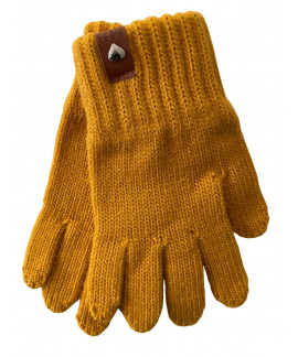 Gants tricotés pour enfant 5-8 ans, Denim58_moutarde