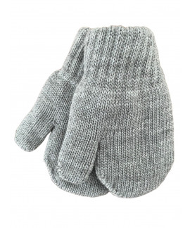 Mitaines tricotés pour enfant 0-24 mois, Mono_gris